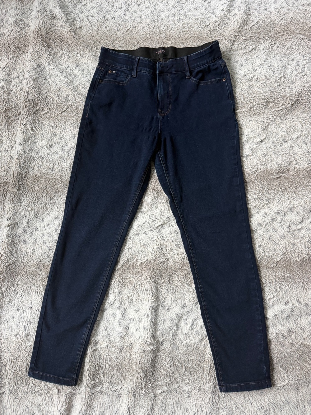 Classic Dark Navy Skinny Jeans for Women - Stretch Denim